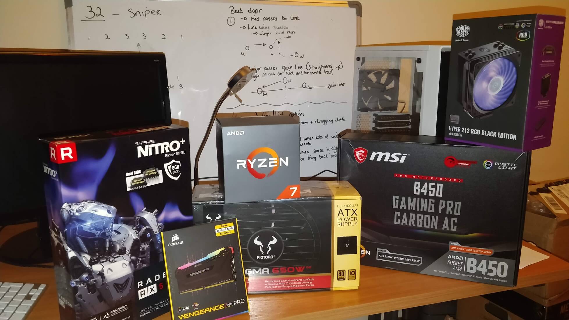 The parts for my custom PC build focused on software development with a sprinkle of gaming.