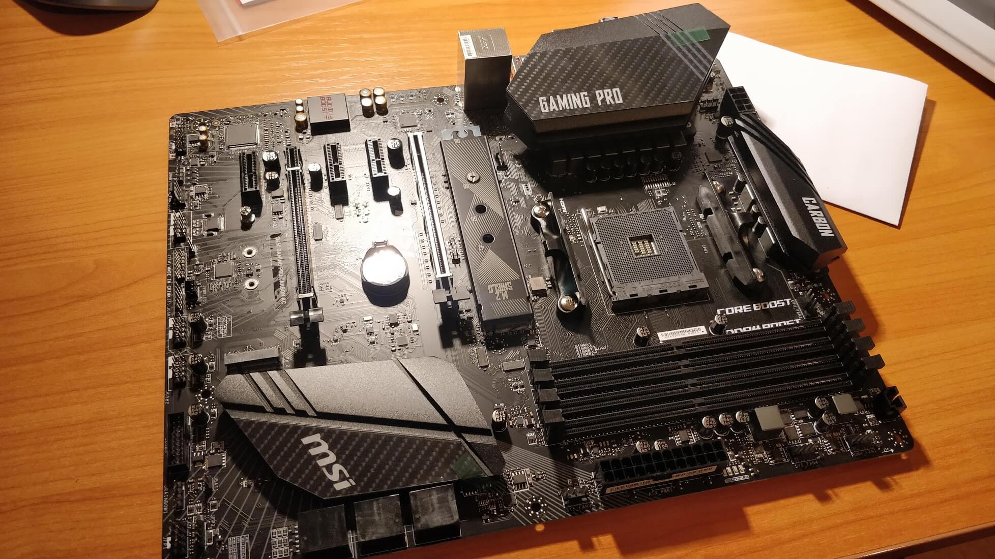 The MSI B450 Pro Carbon AC motherboard
